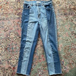 PacSun Patchwork Mom Jean